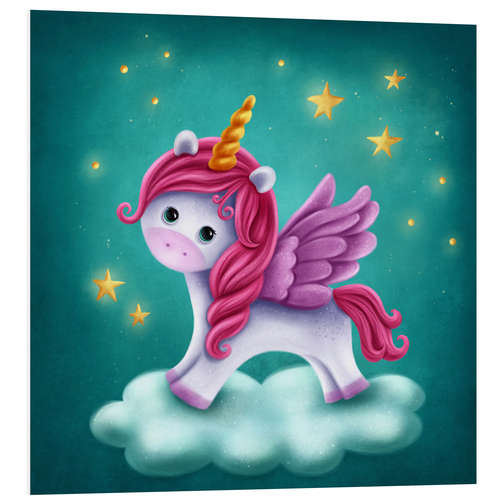 Foam board print Baby unicorn