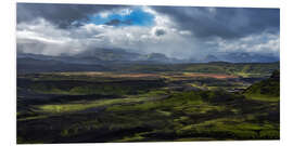 Foam board print Icelandic highlands