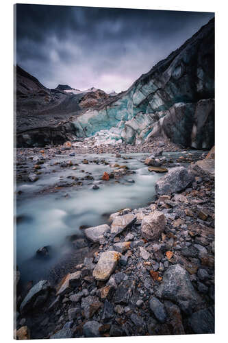 Acrylic print The end of the glacier