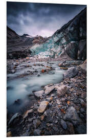 Foam board print The end of the glacier