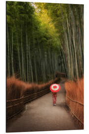 Magnettafel Morgens im Bambuswald