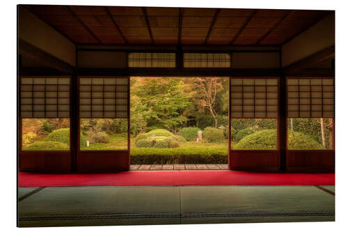 Aluminiumsbilde View of the temple garden