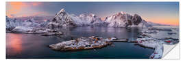 Wall sticker Sakrisøy in the evening light