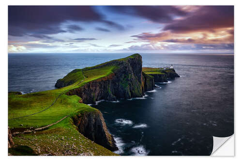 Selvklæbende plakat Neist Point