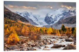 Aluminiumtavla At the glacier river