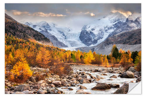 Sticker mural Au bord du glacier