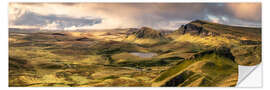 Sticker mural Vue sur le Quiraing