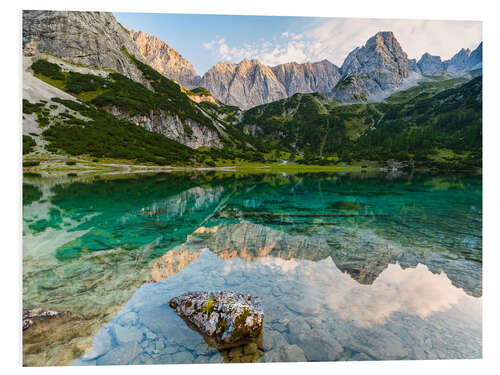 Foam board print Reflection in the Seebensee