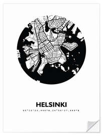 Selvklebende plakat Helsinki