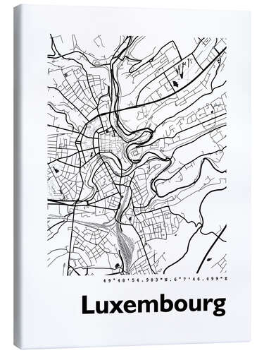 Canvas print Luxembourg