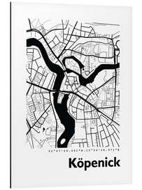 Magnettafel Karte von Köpenick