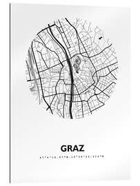 Gallery print Map of Graz