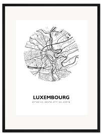 Gerahmter Kunstdruck Luxemburg