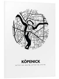 Tableau en PVC Plan de Köpenick