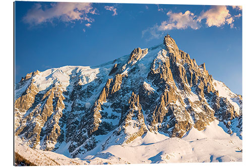 Gallery print Alpine peaks at Chamonix in the evening light