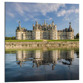 Aluminium print Loire castle Chateau Chambord, France