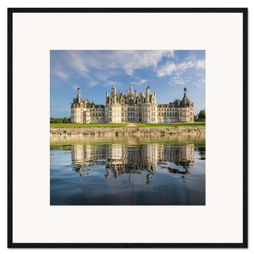 Stampa artistica con cornice Castello di Chambord, Francia