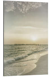 Aluminium print Florida sunset