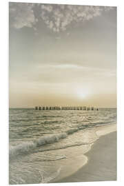 Foam board print Florida sunset