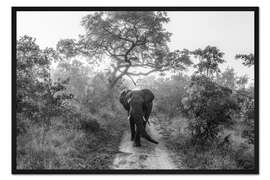 Gerahmter Kunstdruck Wandernder Riese