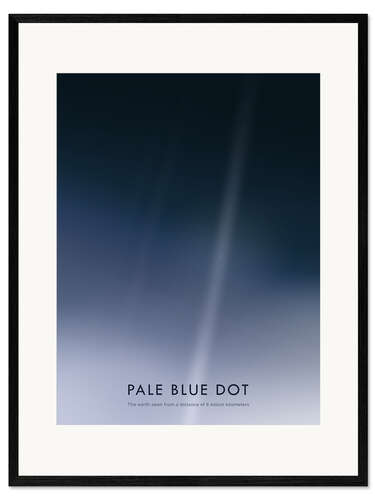 Innrammet kunsttrykk Pale Blue Dot