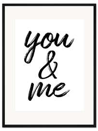 Gerahmter Kunstdruck You and me