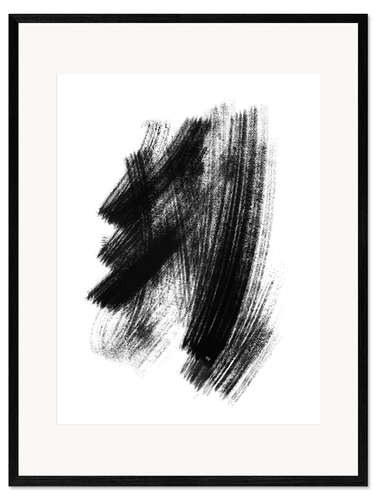 Impresión de arte enmarcada Trazos