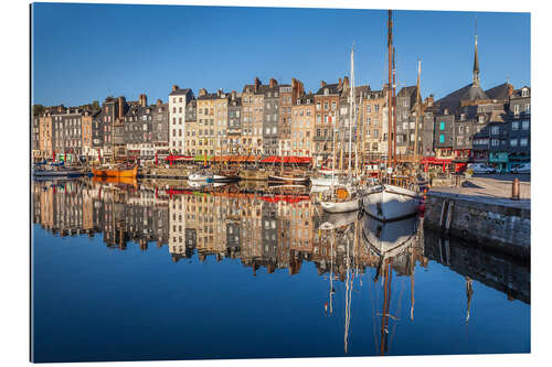 Quadro em plexi-alumínio Porto de Honfleur, Normandia, França