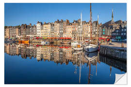 Wall sticker Honfleur harbor, Normandy, France