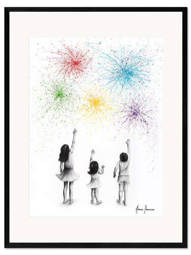 Impresión de arte enmarcada El viaje juntos