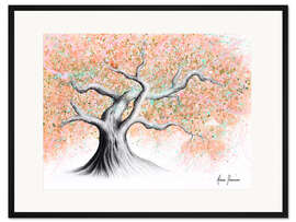 Gerahmter Kunstdruck Peach Fuzz Tree