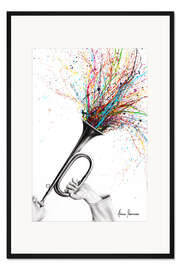 Gerahmter Kunstdruck Aufsteigender Trompetenklang