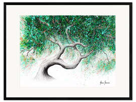 Framed art print Garden party tree