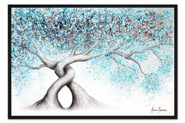 Gerahmter Kunstdruck Vereiste Edelsteinbäume