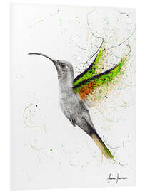 Foam board print Hummingbird's wing beat