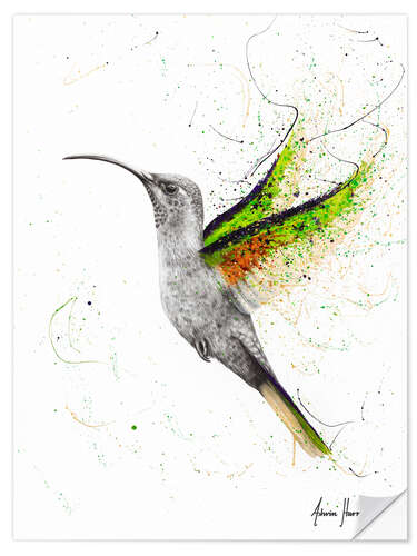 Wall sticker Hummingbird's wing beat