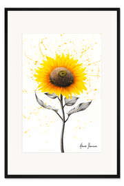 Gerahmter Kunstdruck Sonnenblumentanz