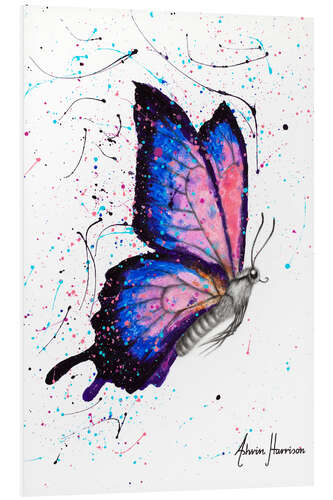 Foam board print Butterfly universe