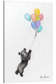 Magnettafel Kleiner Bär mit Ballons