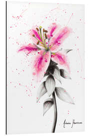 Aluminium print Lively Lily