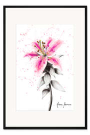 Gerahmter Kunstdruck Lebendige Lilie
