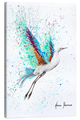 Canvas print Glowing sea bird