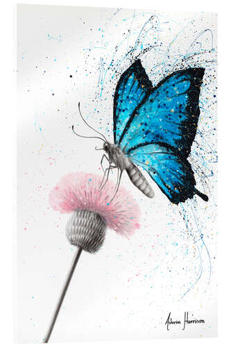 Acrylic print Butterfly and dandelion