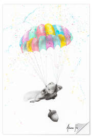 Wall sticker Flying squirrel dreams