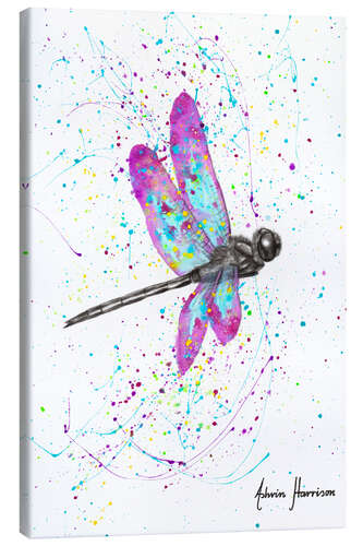 Leinwandbild Tanzende Libelle