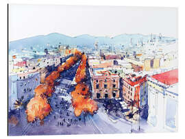 Magnettafel Las Ramblas, Barcelona