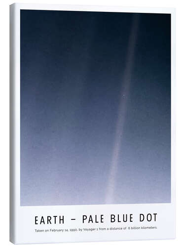 Canvas print Earth - Pale Blue Dot