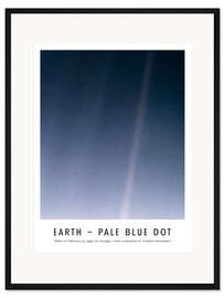 Gerahmter Kunstdruck Earth - Pale Blue Dot