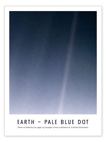 Póster Earth - Pale Blue Dot