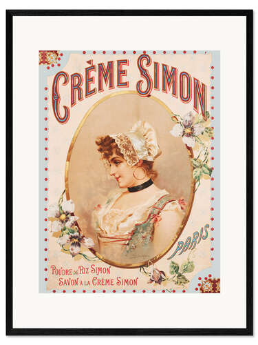 Framed art print Creme Simon (French)